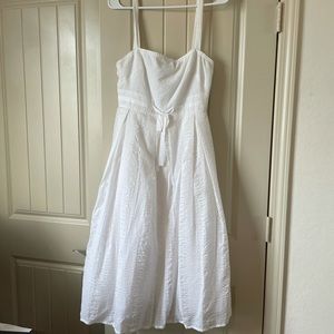 White mid-length J. Crew dress - size 4 - NWT